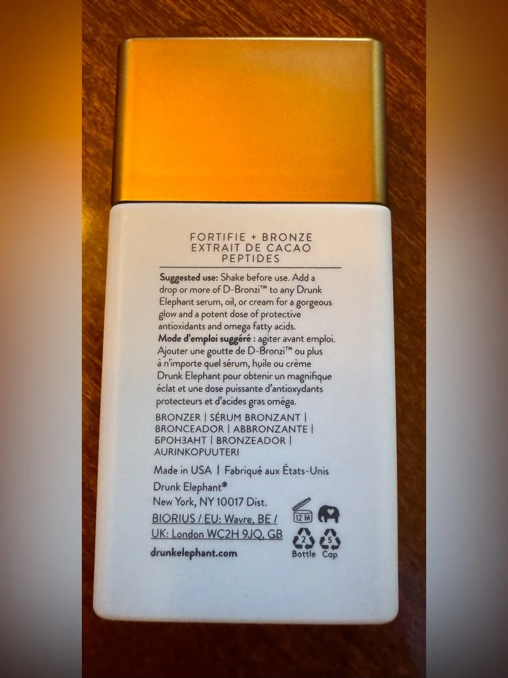 Drunk Elephant Bronzing Drops D-Bronzi Sunshine Drops *New without box*